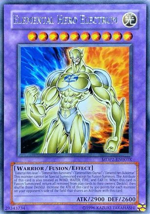 Elemental Hero Electrum (MDP2-EN001K) - Redemption Replacement Unlimited Redemption Replacement Yugioh Single Squirtle Squad Card Shop.