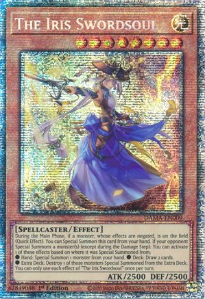 The Iris Swordsoul (Starlight Rare) (DAMA-EN009) - Dawn of Majesty 1st Edition Dawn of Majesty Yugioh Single Squirtle Squad Card Shop.
