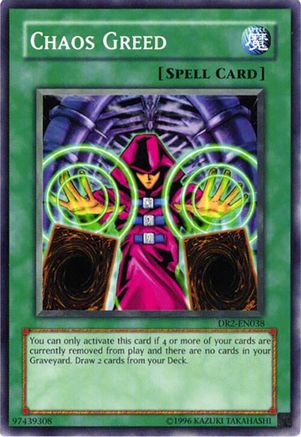 Chaos Greed (DR2-EN038) - Dark Revelation Volume 2 Unlimited Dark Revelation Volume 2 Yugioh Single Squirtle Squad Card Shop.