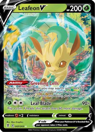 Leafeon V 007 (H) - Evolving Skies - UR