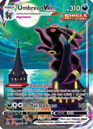 Sword & Shield - Evolving Skies - Umbreon VMAX 215/203