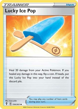 Lucky Ice Pop 150 SWSH07 Evolving Skies - Uncommon SWSH07: Evolving Skies Pokemon Single Squirtle Squad Card Shop.