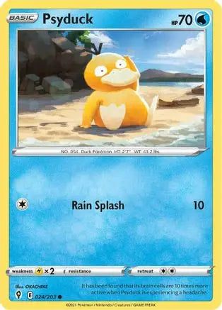 Psyduck 024 SWSH07 Evolving Skies - Common