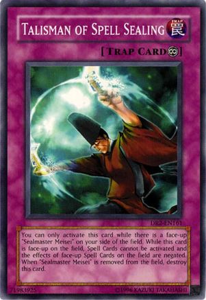 Talisman of Spell Sealing (DR2-EN161) - Dark Revelation Volume 2 Unlimited Dark Revelation Volume 2 Yugioh Single Squirtle Squad Card Shop.
