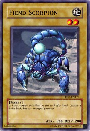Fiend Scorpion (DR2-EN172) - Dark Revelation Volume 2 Unlimited Dark Revelation Volume 2 Yugioh Single Squirtle Squad Card Shop.