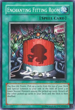 Enchanting Fitting Room (DR2-EN206) - Dark Revelation Volume 2 Unlimited Dark Revelation Volume 2 Yugioh Single Squirtle Squad Card Shop.