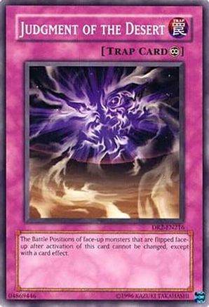 Judgment of the Desert (DR2-EN216) - Dark Revelation Volume 2 Unlimited Dark Revelation Volume 2 Yugioh Single Squirtle Squad Card Shop.