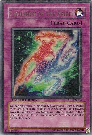 Exchange of the Spirit (SP1-EN004) - Sneak Preview Series 1 Limited Sneak Preview Series 1 Yugioh Single Squirtle Squad Card Shop.