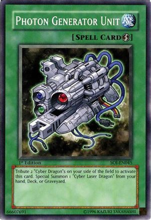 Photon Generator Unit (SOI-EN045) - Shadow of Infinity 1st Edition Shadow of Infinity Yugioh Single Squirtle Squad Card Shop.