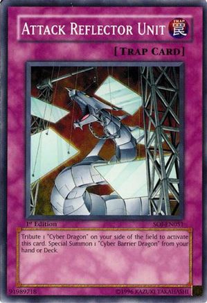 Attack Reflector Unit (SOI-EN051) - Shadow of Infinity Unlimited Shadow of Infinity Yugioh Single Squirtle Squad Card Shop.