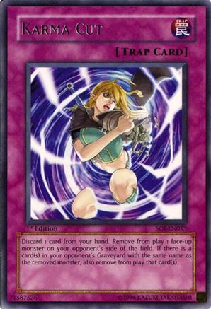 Karma Cut (SOI-EN053) - Shadow of Infinity 1st Edition Shadow of Infinity Yugioh Single Squirtle Squad Card Shop.