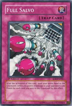 Full Salvo (SOI-EN056) - Shadow of Infinity 1st Edition Shadow of Infinity Yugioh Single Squirtle Squad Card Shop.