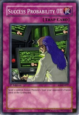 Success Probability 0% (SOI-EN057) - Shadow of Infinity 1st Edition Shadow of Infinity Yugioh Single Squirtle Squad Card Shop.