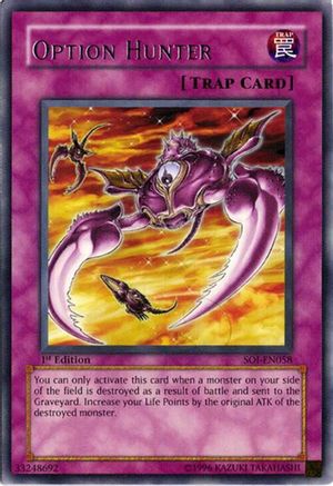 Option Hunter (SOI-EN058) - Shadow of Infinity Unlimited Shadow of Infinity Yugioh Single Squirtle Squad Card Shop.