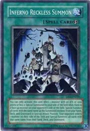 Inferno Reckless Summon (DP2-EN025) - Duelist Pack 2: Chazz Princeton Unlimited Duelist Pack 2: Chazz Princeton Yugioh Single Squirtle Squad Card Shop.