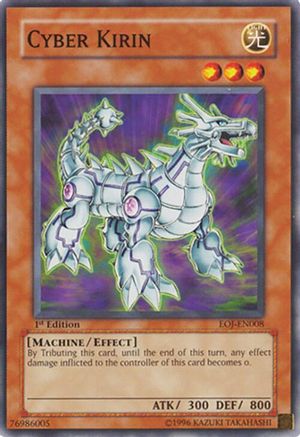 Cyber Kirin (EOJ-EN008) - Enemy of Justice 1st Edition Enemy of Justice Yugioh Single Squirtle Squad Card Shop.