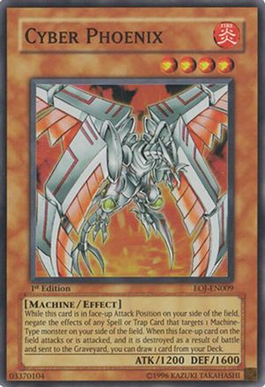 Cyber Phoenix (EOJ-EN009) - Enemy of Justice Unlimited Enemy of Justice Yugioh Single Squirtle Squad Card Shop.