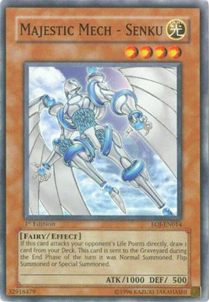 Majestic Mech - Senku (EOJ-EN014) - Enemy of Justice 1st Edition Enemy of Justice Yugioh Single Squirtle Squad Card Shop.