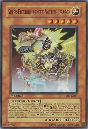 Super-Electromagnetic Voltech Dragon (EOJ-EN031) - Enemy of Justice 1st Edition Enemy of Justice Yugioh Single Squirtle Squad Card Shop.