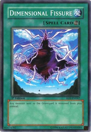 Dimensional Fissure (EOJ-EN047) - Enemy of Justice Unlimited Enemy of Justice Yugioh Single Squirtle Squad Card Shop.