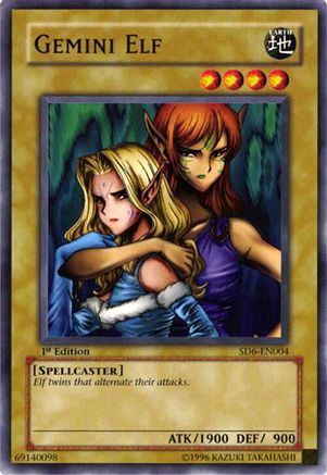 Gemini Elf (SD6-EN004) - Structure Deck: Spellcaster's Judgment Unlimited Structure Deck: Spellcaster's Judgment Yugioh Single Squirtle Squad Card Shop.