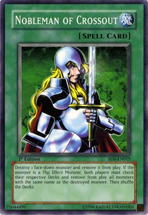 Nobleman of Crossout (SD6-EN019) - Structure Deck: Spellcaster's Judgment 1st Edition Structure Deck: Spellcaster's Judgment Yugioh Single Squirtle Squad Card Shop.