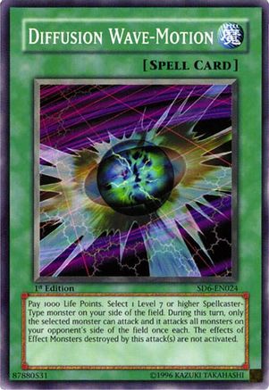 Diffusion Wave-Motion (SD6-EN024) - Structure Deck: Spellcaster's Judgment Unlimited Structure Deck: Spellcaster's Judgment Yugioh Single Squirtle Squad Card Shop.