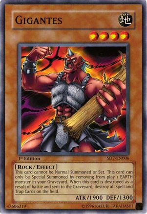 Gigantes (SD7-EN006) - Structure Deck: Invincible Fortress 1st Edition Structure Deck: Invincible Fortress Yugioh Single Squirtle Squad Card Shop.