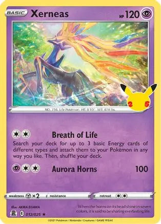 Xerneas 012 - Holofoil Celebrations - Holo Rare Celebrations Pokemon Single Squirtle Squad Card Shop.