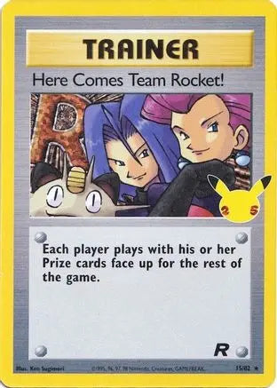 Here Comes Team Rocket! 015 - Holofoil Celebrations Classic Collection - Classic Collection Celebrations: Classic Collection Pokemon Single Squirtle Squad Card Shop.