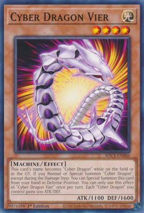Cyber Dragon Vier (SDCS-EN006) - Structure Deck: Cyber Strike 1st Edition Structure Deck: Cyber Strike Yugioh Single Squirtle Squad Card Shop.