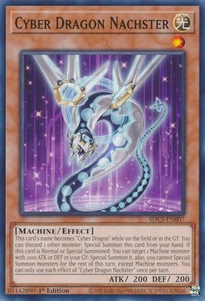 Cyber Dragon Nachster (SDCS-EN007) - Structure Deck: Cyber Strike 1st Edition Structure Deck: Cyber Strike Yugioh Single Squirtle Squad Card Shop.