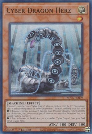 Cyber Dragon Herz (SDCS-EN009) - Structure Deck: Cyber Strike 1st Edition Structure Deck: Cyber Strike Yugioh Single Squirtle Squad Card Shop.