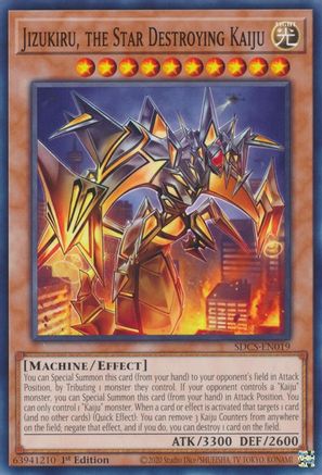 Jizukiru, the Star Destroying Kaiju (SDCS-EN019) - Structure Deck: Cyber Strike 1st Edition Structure Deck: Cyber Strike Yugioh Single Squirtle Squad Card Shop.