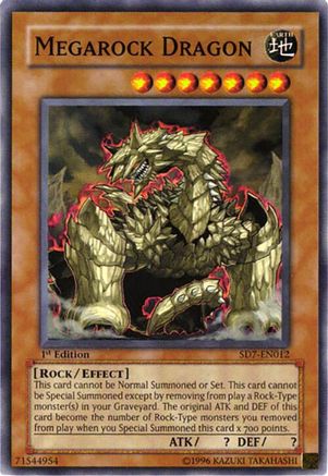 Megarock Dragon (SD7-EN012) - Structure Deck: Invincible Fortress 1st Edition Structure Deck: Invincible Fortress Yugioh Single Squirtle Squad Card Shop.