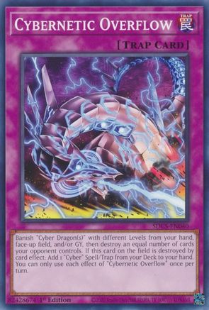Cybernetic Overflow (SDCS-EN040) - Structure Deck: Cyber Strike 1st Edition Structure Deck: Cyber Strike Yugioh Single Squirtle Squad Card Shop.