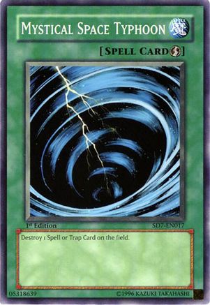 Mystical Space Typhoon (SD7-EN017) - Structure Deck: Invincible Fortress Unlimited Structure Deck: Invincible Fortress Yugioh Single Squirtle Squad Card Shop.