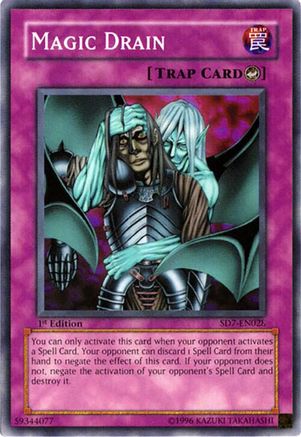 Magic Drain (SD7-EN028) - Structure Deck: Invincible Fortress 1st Edition Structure Deck: Invincible Fortress Yugioh Single Squirtle Squad Card Shop.