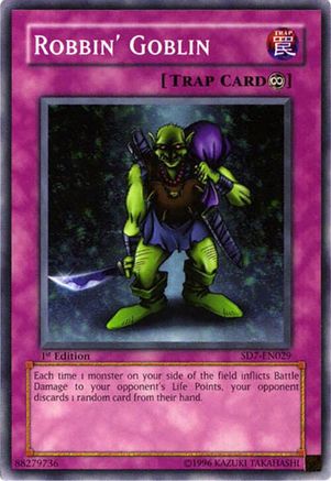 Robbin' Goblin (SD7-EN029) - Structure Deck: Invincible Fortress Unlimited Structure Deck: Invincible Fortress Yugioh Single Squirtle Squad Card Shop.