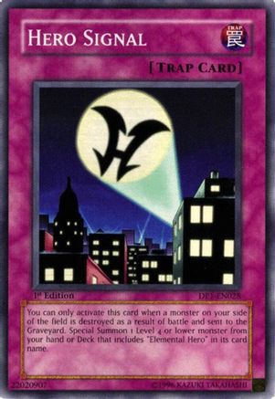 Hero Signal (DP1-EN028) - Duelist Pack 1: Jaden Yuki Unlimited Duelist Pack 1: Jaden Yuki Yugioh Single Squirtle Squad Card Shop.