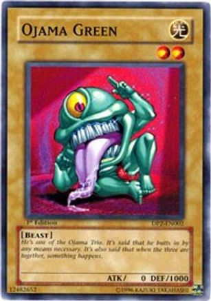 Ojama Green (DP2-EN002) - Duelist Pack 2: Chazz Princeton 1st Edition Duelist Pack 2: Chazz Princeton Yugioh Single Squirtle Squad Card Shop.