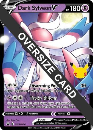 Dark Sylveon V SWSH134 - Holofoil Jumbo Cards - Promo Jumbo Cards Pokemon Single Squirtle Squad Card Shop.