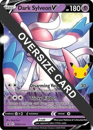 Dark Sylveon V SWSH134 - Holofoil Jumbo Cards - Promo Jumbo Cards Pokemon Single Squirtle Squad Card Shop.