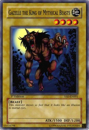 Gazelle the King of Mythical Beasts (YSD-EN001) - Starter Deck 2006 1st Edition Starter Deck 2006 Yugioh Single Squirtle Squad Card Shop.