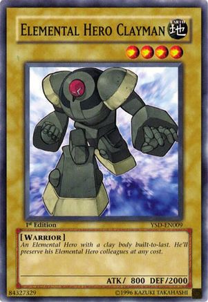 Elemental Hero Clayman (YSD-EN009) - Starter Deck 2006 1st Edition Starter Deck 2006 Yugioh Single Squirtle Squad Card Shop.