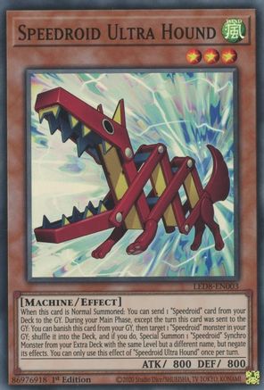 Speedroid Ultra Hound (LED8-EN003) - Legendary Duelists: Synchro Storm 1st Edition Legendary Duelists: Synchro Storm Yugioh Single Squirtle Squad Card Shop.
