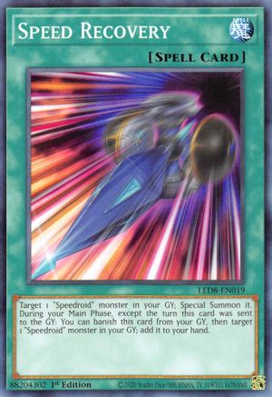 Speed Recovery (LED8-EN019) - Legendary Duelists: Synchro Storm 1st Edition Legendary Duelists: Synchro Storm Yugioh Single Squirtle Squad Card Shop.