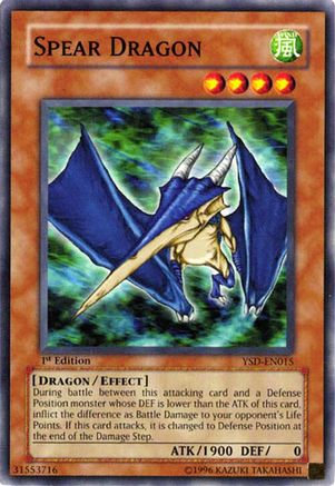 Spear Dragon (YSD-EN015) - Starter Deck 2006 1st Edition Starter Deck 2006 Yugioh Single Squirtle Squad Card Shop.