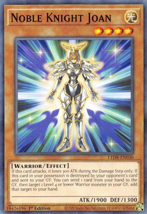 Noble Knight Joan (LED8-EN030) - Legendary Duelists: Synchro Storm 1st Edition Legendary Duelists: Synchro Storm Yugioh Single Squirtle Squad Card Shop.