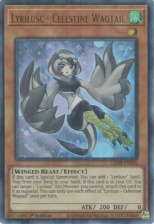 Lyrilusc - Celestine Wagtail (LED8-EN036) - Legendary Duelists: Synchro Storm 1st Edition Legendary Duelists: Synchro Storm Yugioh Single Squirtle Squad Card Shop.